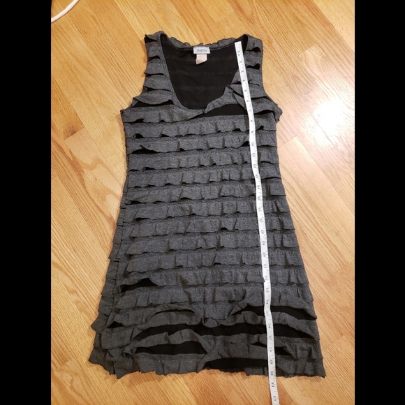 Poetry Gray Ruffled Mini Dress - Picture 8 of 8